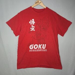 Dragon Ball Z Goku Anime Red T-shirt Size L